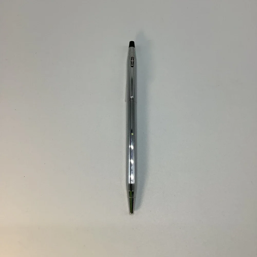 Vintage Cross Century Chrome Ballpoint Pen Medium‎ Black USA